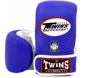 Тренировочные снарядные перчатки Twins Special (TBGL-3F 2T blue/white)